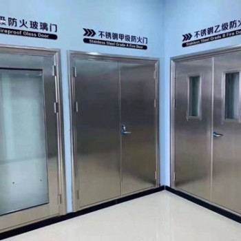 不锈钢防火门河北厂家，商城不锈钢大玻璃防火门安装厂家