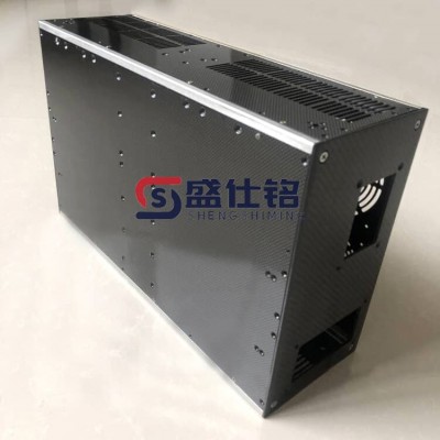 碳纤维高端仪器设备箱 盛仕铭碳纤维主机箱加工生产