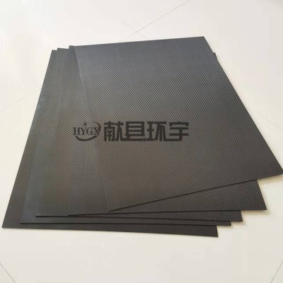 3K碳纤维片 柔韧性强斜纹哑光0.2厚度碳纤维片材