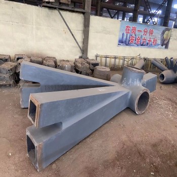 国内建筑工程钢结构铸钢件 现框架结构形状铸钢节点定制