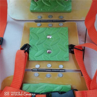 矿用防砸背夹4节复合板连起来 分段设计转身时不卡壳