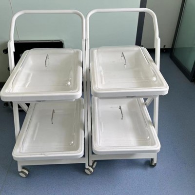 医用内镜周转车二层配透明盖子