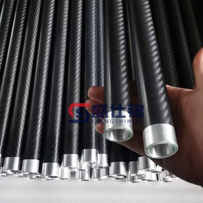碳纤维管连接杆高强度滚轴 辊轴 3K加工定制碳纤维机械轴辊筒
