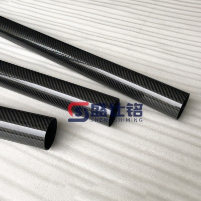 盛仕铭3K碳纤维管加工 厂家直营 质量有保障 亮光机械性碳管