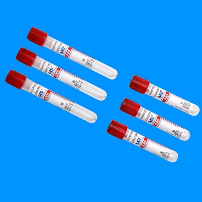 红色管帽含促凝剂PET材质真空采血管_抽血管_快速血清管
