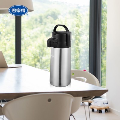 大容量不锈钢真空气压式保温水壶批发团购 上海思乐得