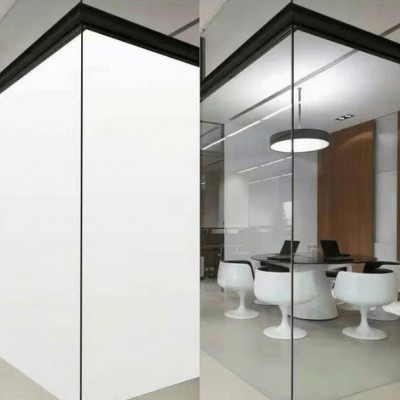 电控变色隐私膜 智能调光玻璃 定制办公室隔断 透光率高