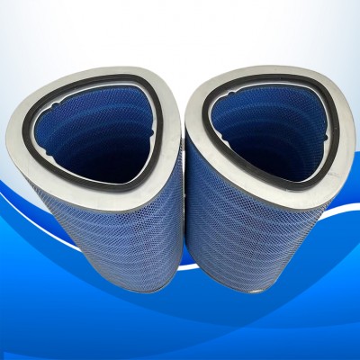 p034303椭圆三角滤桶 耐高温除尘滤芯p191920