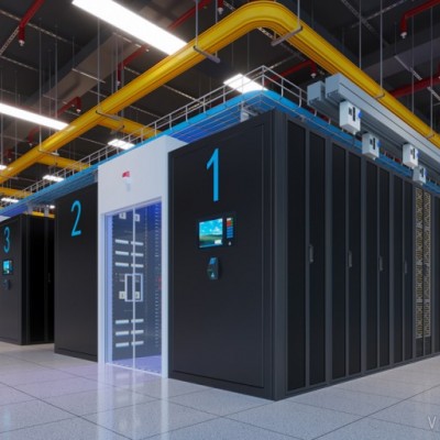 镇江微模块机房动环|UPS配电室|报告厅效果图设计制作