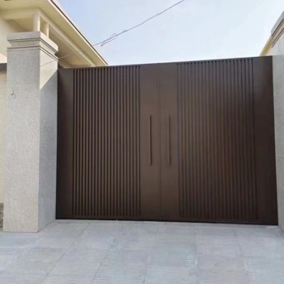 卓昂铝艺门、河北庭院铝艺门安装、沧州民用铝艺门