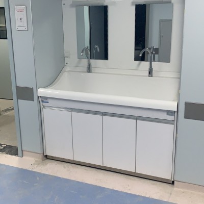 高分子洗手池 多人位刷手池 可配置烘手器