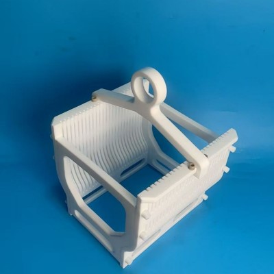 定向加工聚四氟乙烯清洗花篮尺寸形状均可定制