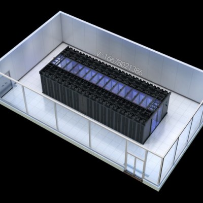 苏州立体机房俯视效果图设计_配电间_报告厅效果图制作