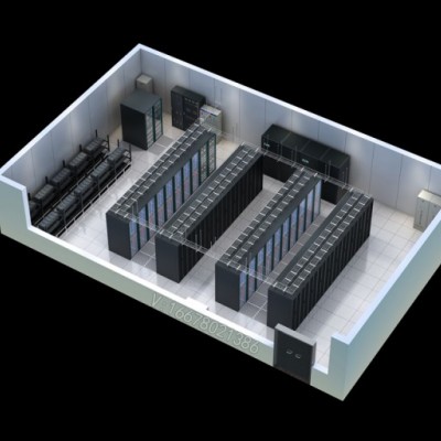 成都多媒体报告厅|UPS机房动环效果图渲染制作