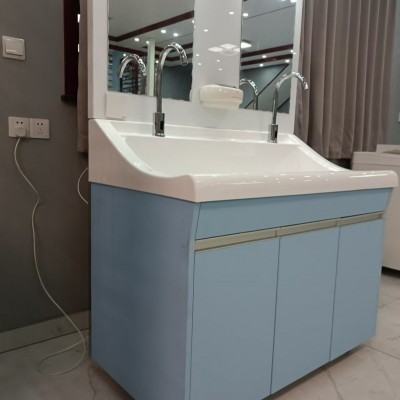 高分子二人位洗手池 医院用感应式实验室刷手池