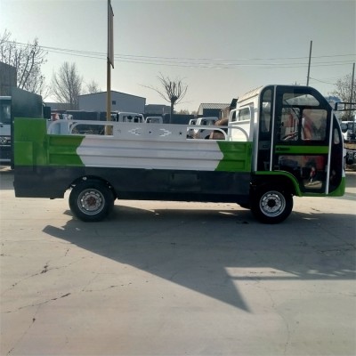 山东定制液压尾板桶装电动四轮垃圾清运车厂家报价表多少钱台
