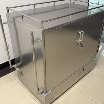 不锈钢下送车 污物回收车