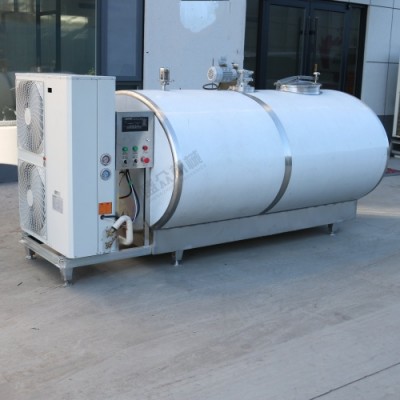 卧式牛奶制冷罐厂家 大型牧场鲜奶制冷储奶罐