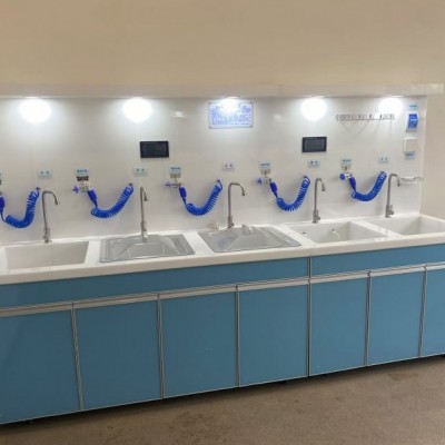 胃肠镜清洗中心工作站 多槽分级外形美观无缝角耐酸碱