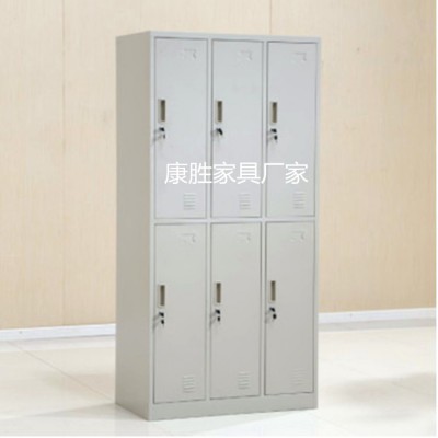 东莞康胜加厚更衣柜 六门一体结构设计更实用
