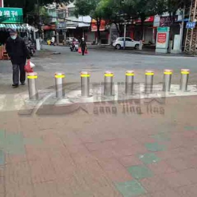 武汉液压遥控一体式升降柱 液压挡车柱