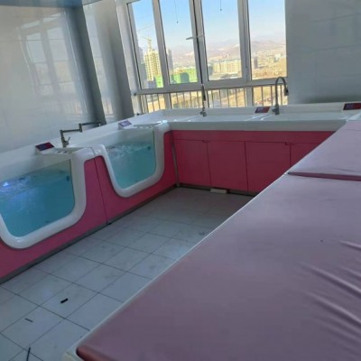 婴儿洗浴设备母婴店新生儿游泳池泡澡盆高分子材质洗澡桶
