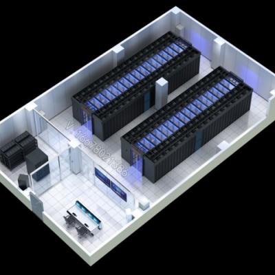 长沙数据中心机房|监控室|3D机房可视化效果图制作